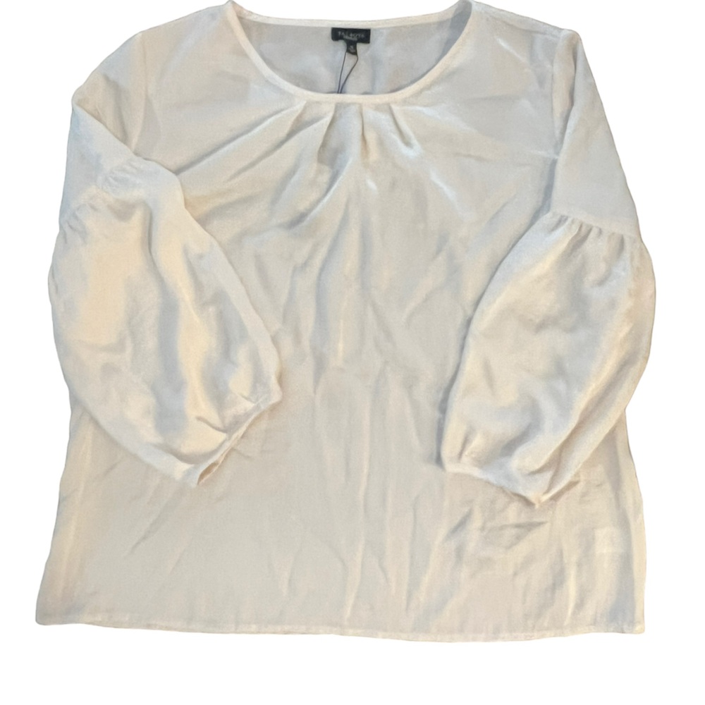 Talbots NWT Blouse Ivory Size 16